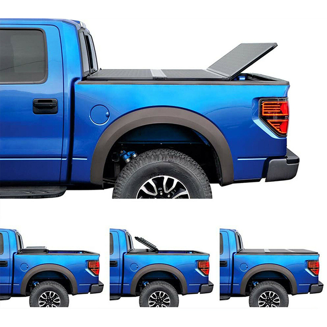 Nắp th&ugrave;ng xe Chevy Colorado Hard Tri-Fold Tonneau Cove 5.2FT 2015-2025